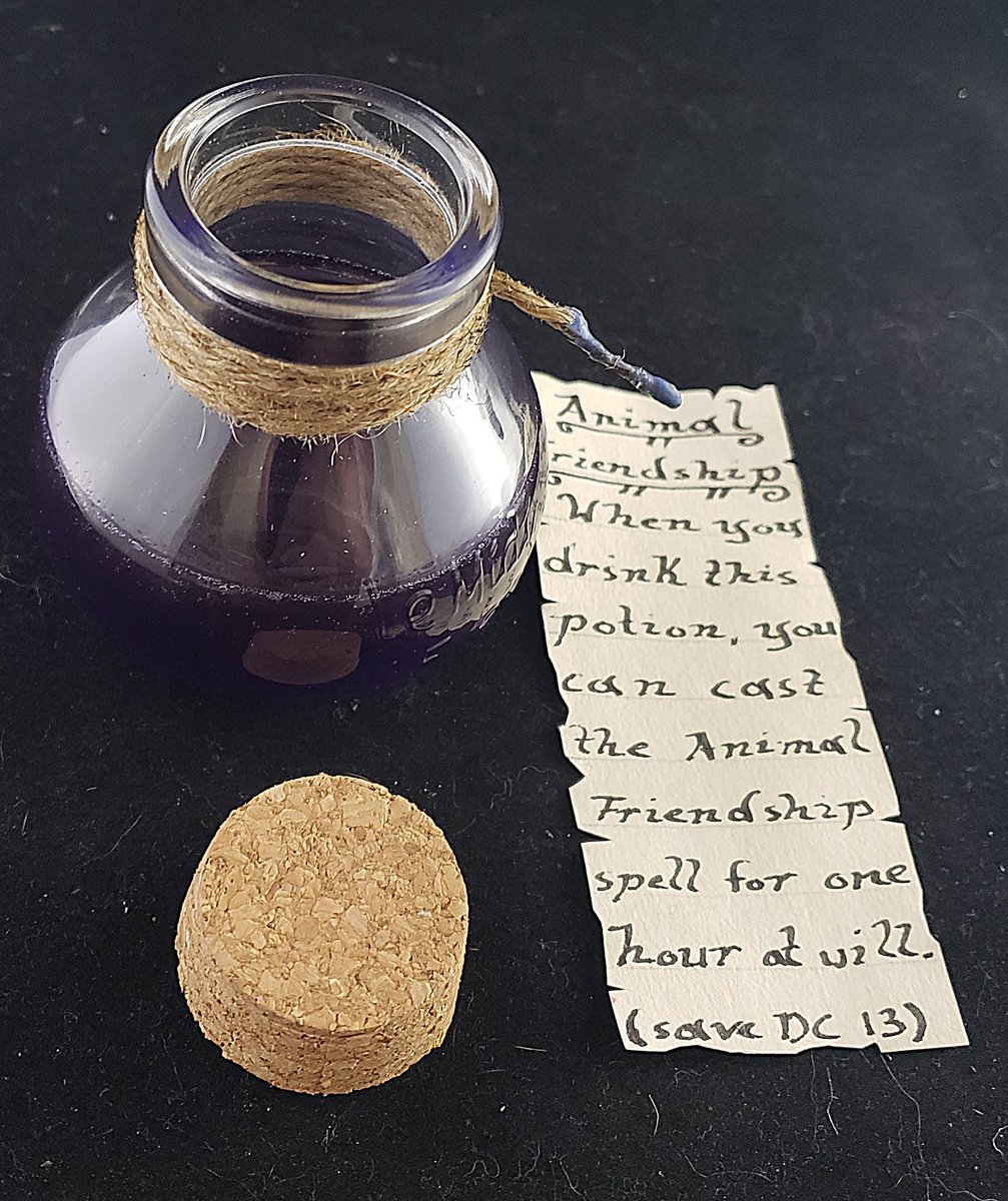 DModdities's tweet photo. Give your players a mysterious Unidentified Potion of unknown power. Will they take the time to correctly identify the liquid within? Or will they recklessly quaff it in a moment of desperation? 

https://t.co/JwBrzwcMXQ #dnd #pathfinder #rpg #DModdities #dungeonsanddragons #larp https://t.co/Pggu6oBywv