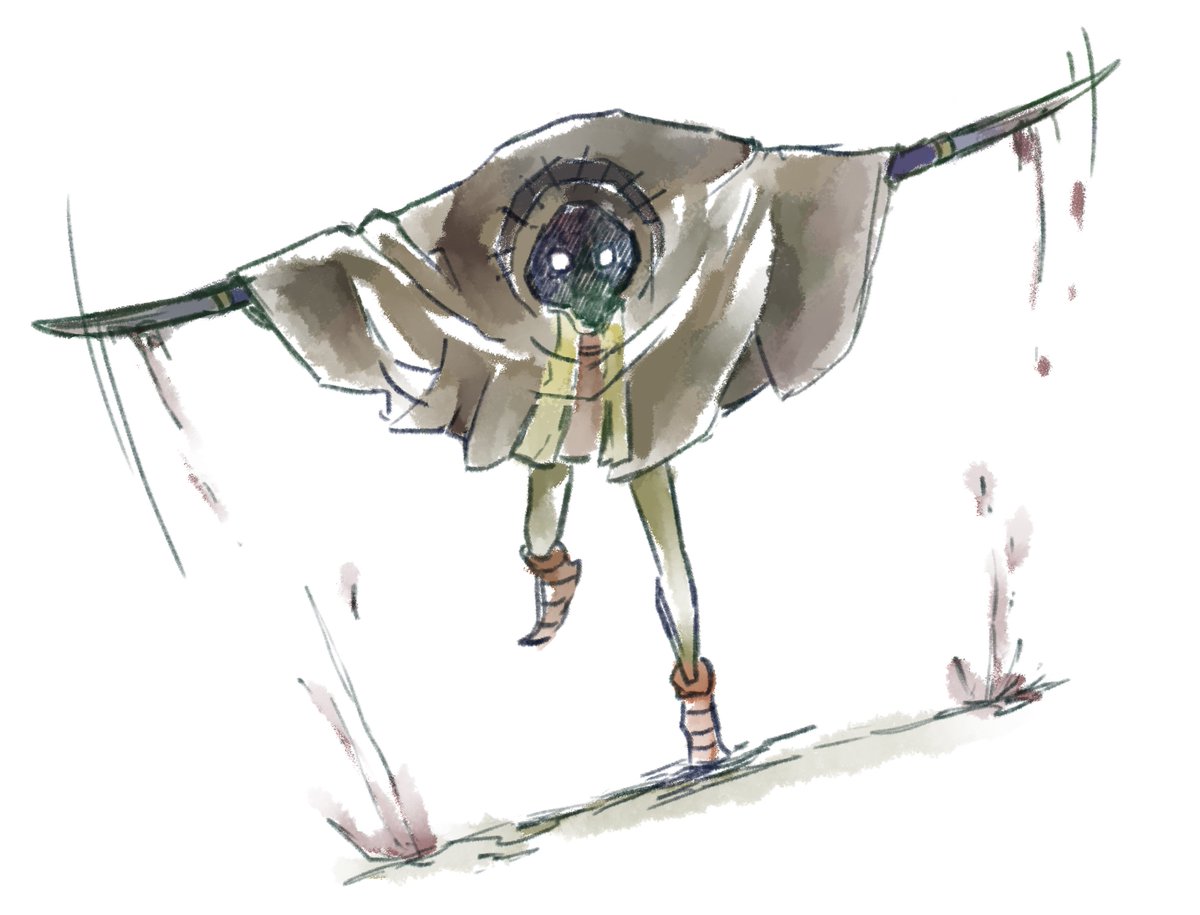 小津沼静葉 Pa Twitter 描き初めをしていました ゼルダの伝説ムジュラの仮面に登場する ガロという敵キャラです