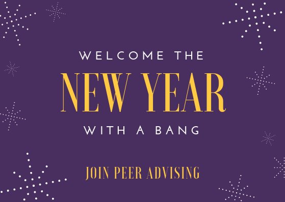 WNEPeerAdvisors's tweet photo. Happy New Year! Want to know what’s a great way to start the new year off with a bang? JOIN PEER ADVISING! PA is a great way to instantly become more involved with everything on campus! You can find the application online at the WNE website or use the one in our instagram bio! https://t.co/fYbzm8vn4H