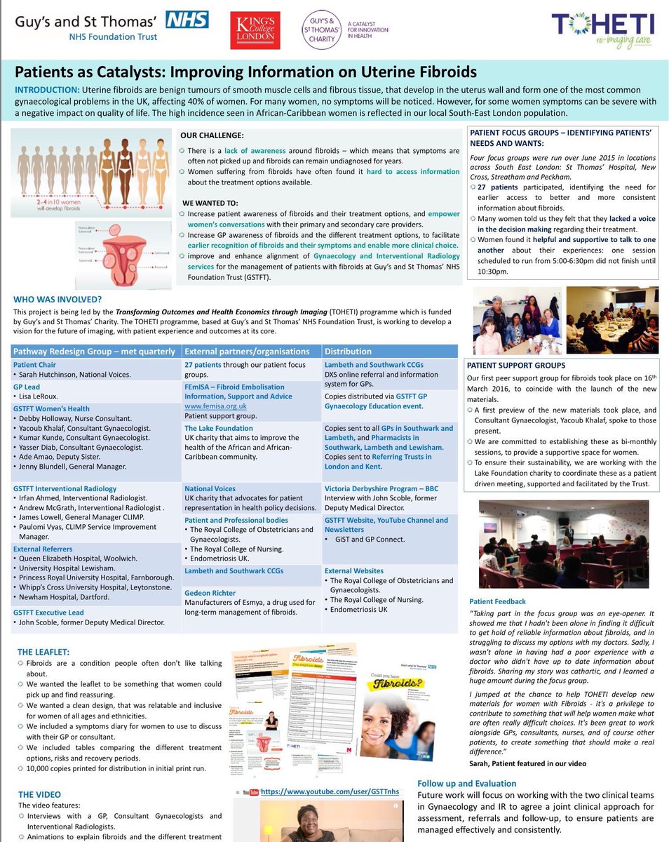 fibroidsupport's tweet photo. @Fibroidinfo @MaggietheMezzo @I4maodilibe @Deekachy_md @divajessyoma @YorkLawLondon @dazHalle @THealeyIRad @keithppereira @FibroidsUK @SIRspecialists @womenirads @thefibroidlady @DrLipman1 @MVictoriaMarxMD @angiowoman @IR_Doctor @ajgunnmd @pj_rochon @AAGLJMIG @NICEcomms @FIGOHQ UK #Fibroids Patient support group #Toheti https://t.co/7UQdUGe57Y…

Great #Fibroid Video 🎥 https://t.co/HaZNyf3ABZ

Guys &amp; St Thomas Hosp. Fibroid Leaflet https://t.co/flp1xnep4N…
@SanitarySunday @FEmISA_Fibroids @FibroidForumUK @debraholloway20 @fibroidforum @TOHETI_Imaging https://t.co/MAXnTiR3C1