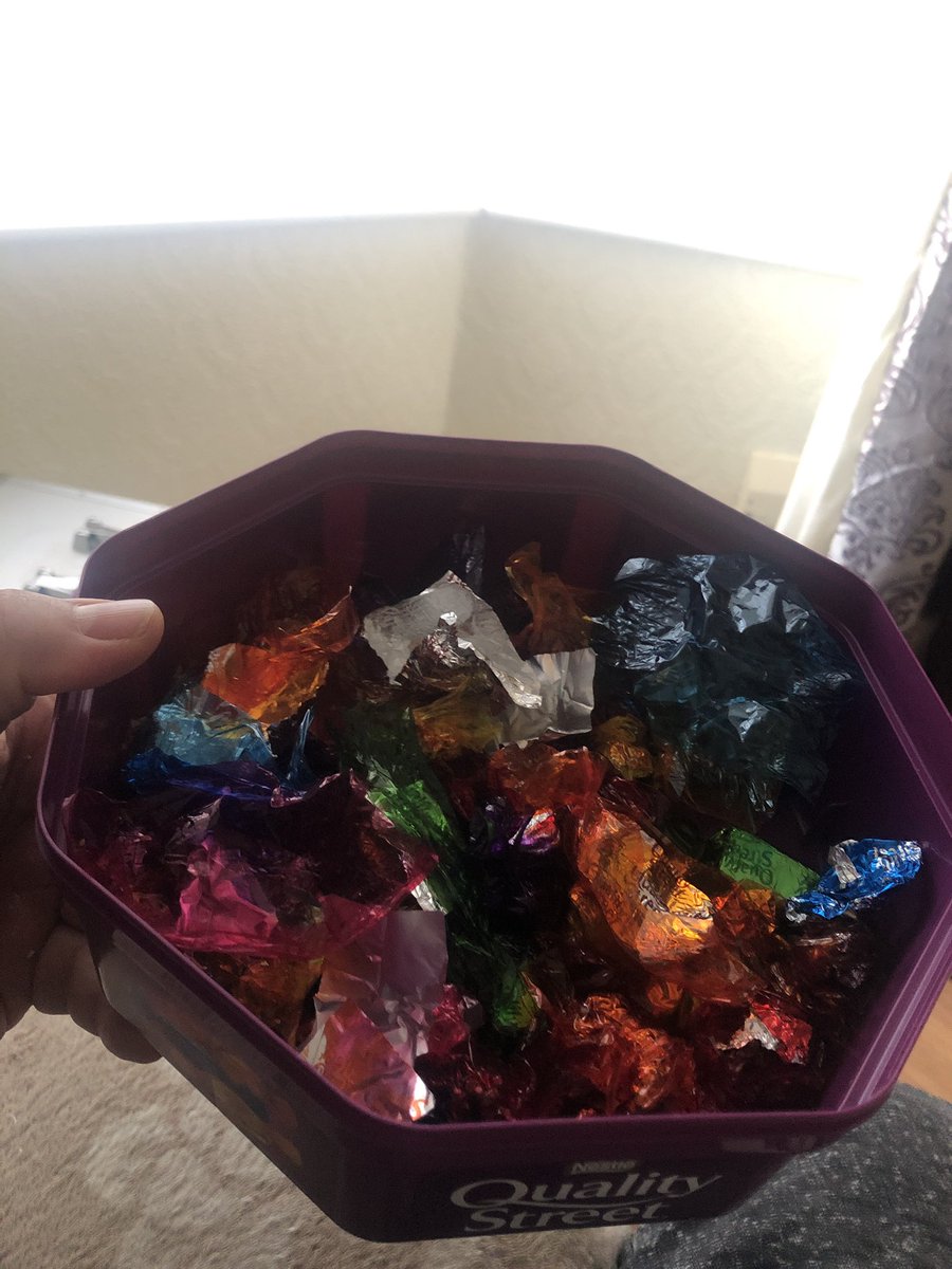 chef74's tweet image. Visiting friends and considering why we are friends when you discover they put the wrappers back in the quality streets, somethings you can forgive this ain’t one lol.