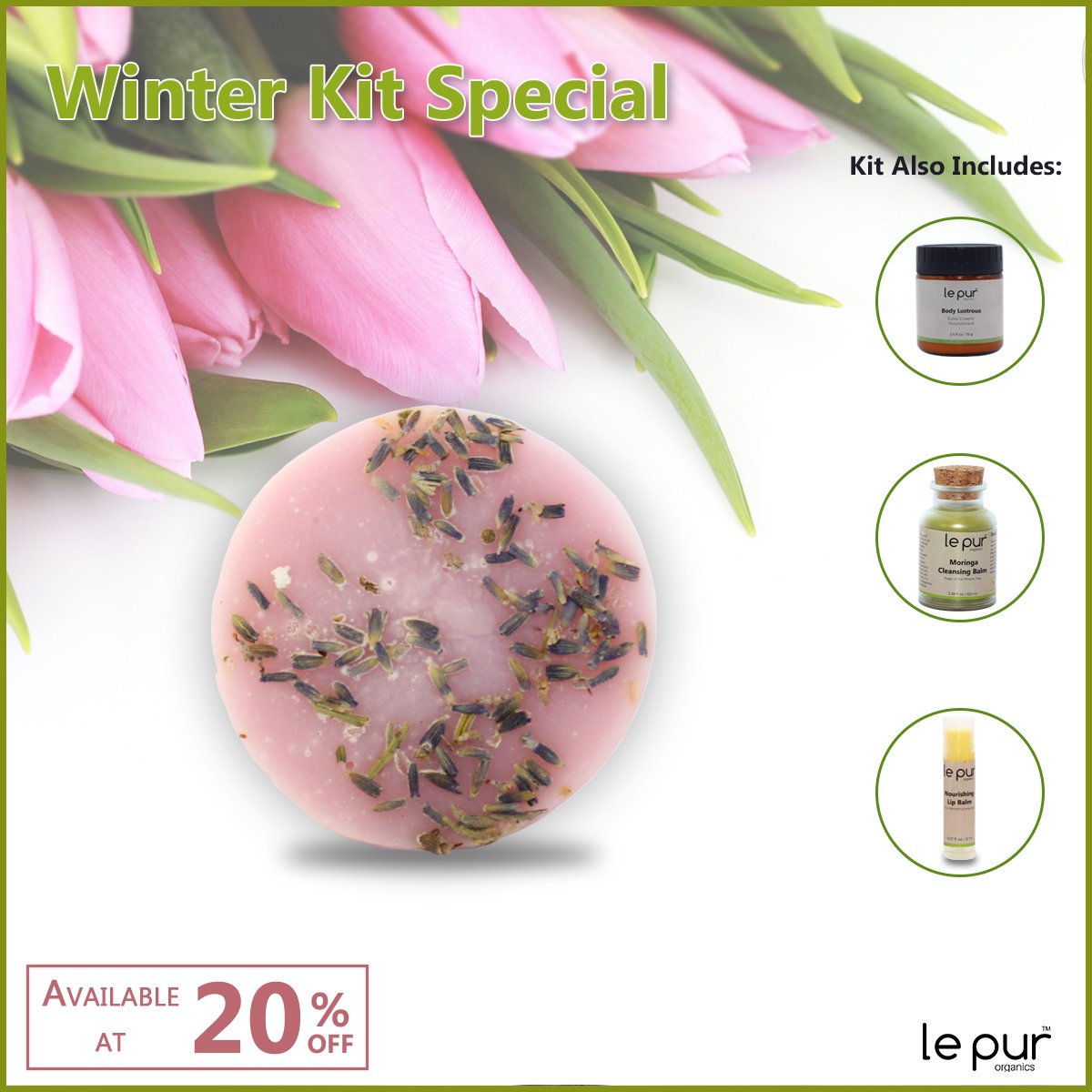 LepurOrganics's tweet image. Wash your tiredness away with the soothing scent of our Lavender Soap &amp;amp; calm your senses. Its oil &amp;amp; flowers immersion is particularly relaxing for all skin types. 🌸☺️

#Winterkit #winterspecial #NEWYEAR #Year2019