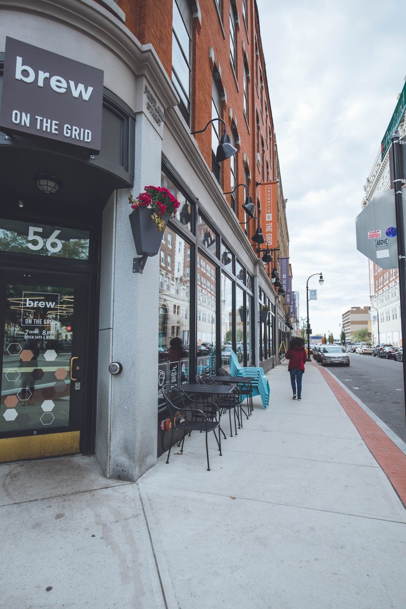 Up late celebrating the New Year? Refuel at Brew On The Grid, just a few steps from your apartment!