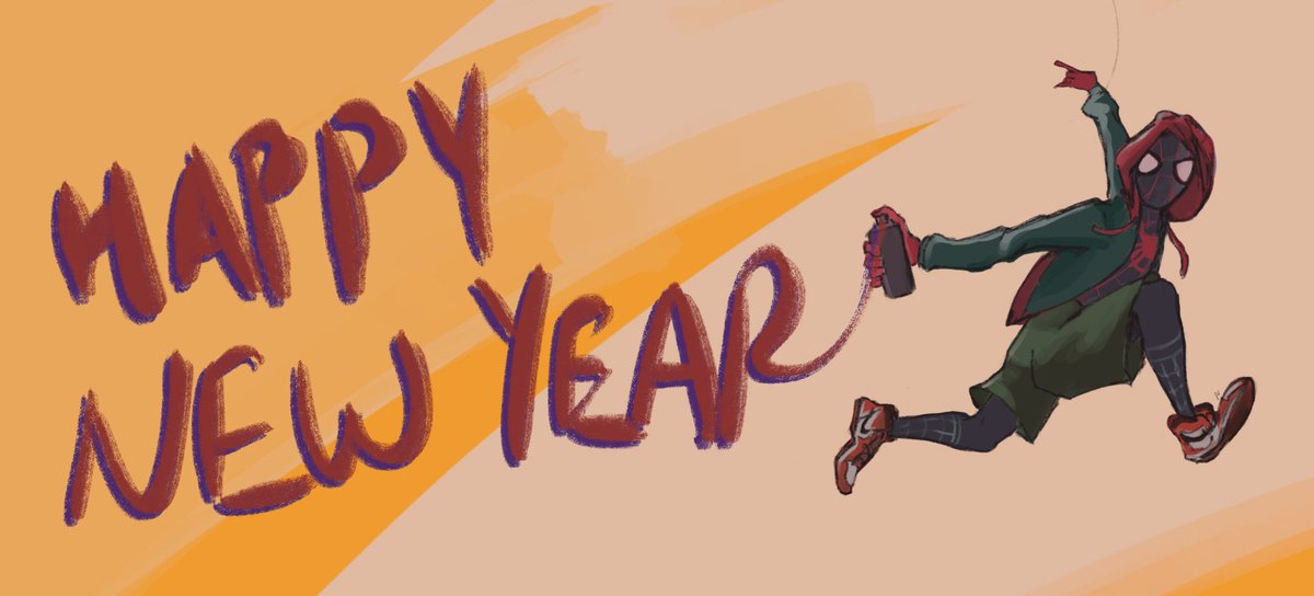 Renapi314's tweet photo. Happy New Year! #NewYear2019 #SpiderVerse https://t.co/f6b78ztmgj