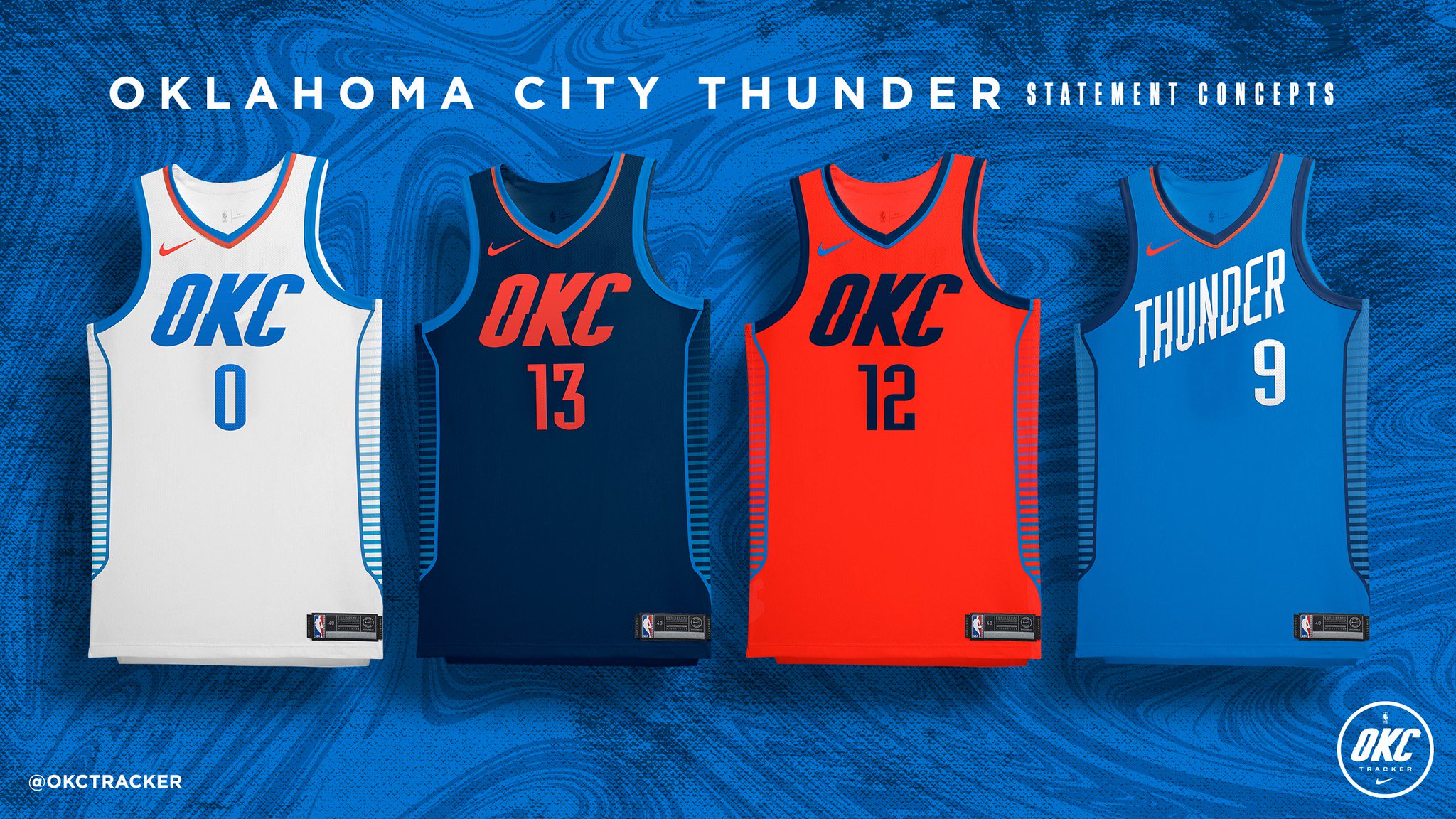 PHOTO: Check out the tweaks to the Thunder's blue uniforms