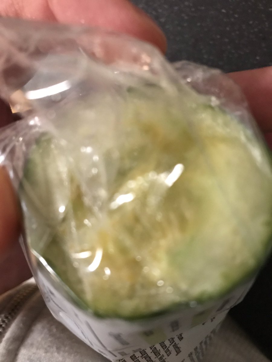 wrighty269's tweet photo. Mmmm lovely rotten cucumber 🥒 to start the year, thanks @Tesco https://t.co/SYTCMG7QzE