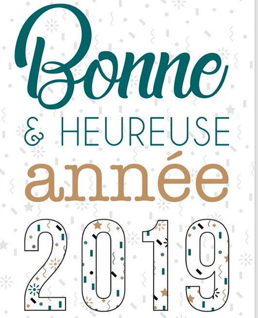 Belle et heureuse année 2019 ! #2019