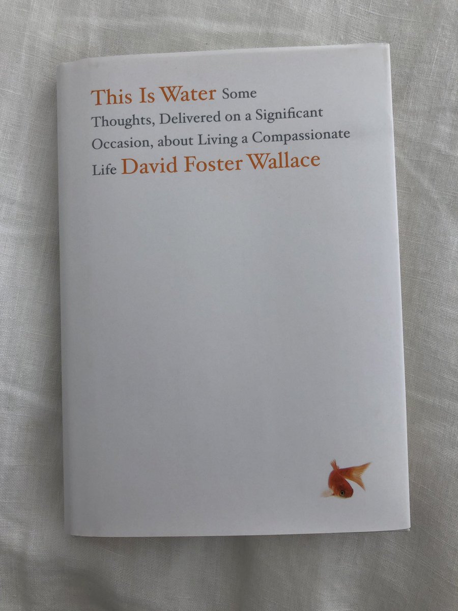 Capital-T Truth is about life before death. Its about simple awareness; awareness of what is so real and essential, so hidden in plain sight all around us, all the time, that we have to keep reminding ourselves over and over: This is water. This is water. #DavidFosterWallace