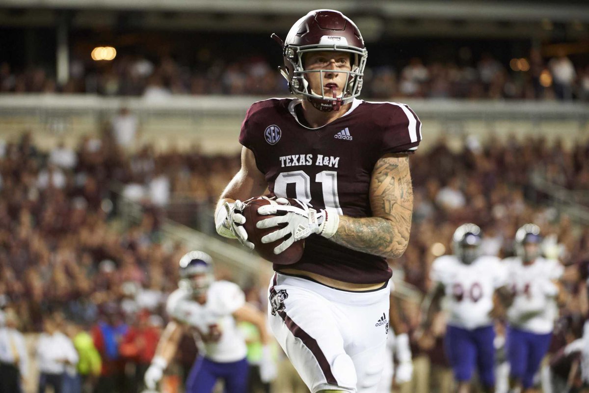 NFLDraft_2020's tweet image. NC State WR Jakobi Meyers and Texas A&amp;amp;M TE Jace Sternberger are headed to the draft.