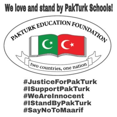 pakturkfamily1's tweet photo. People from all walks of life laud the services of PakTurk Schools to education in Pakistan. We urge Pakistan's elected houses, legal fraternity as well as civil society to support Pak-Turk Schools and help restore due #JusticeForPakTurk @ghaziusama @GeorgeFulton1
@Goshno https://t.co/s8y6R8uAH5