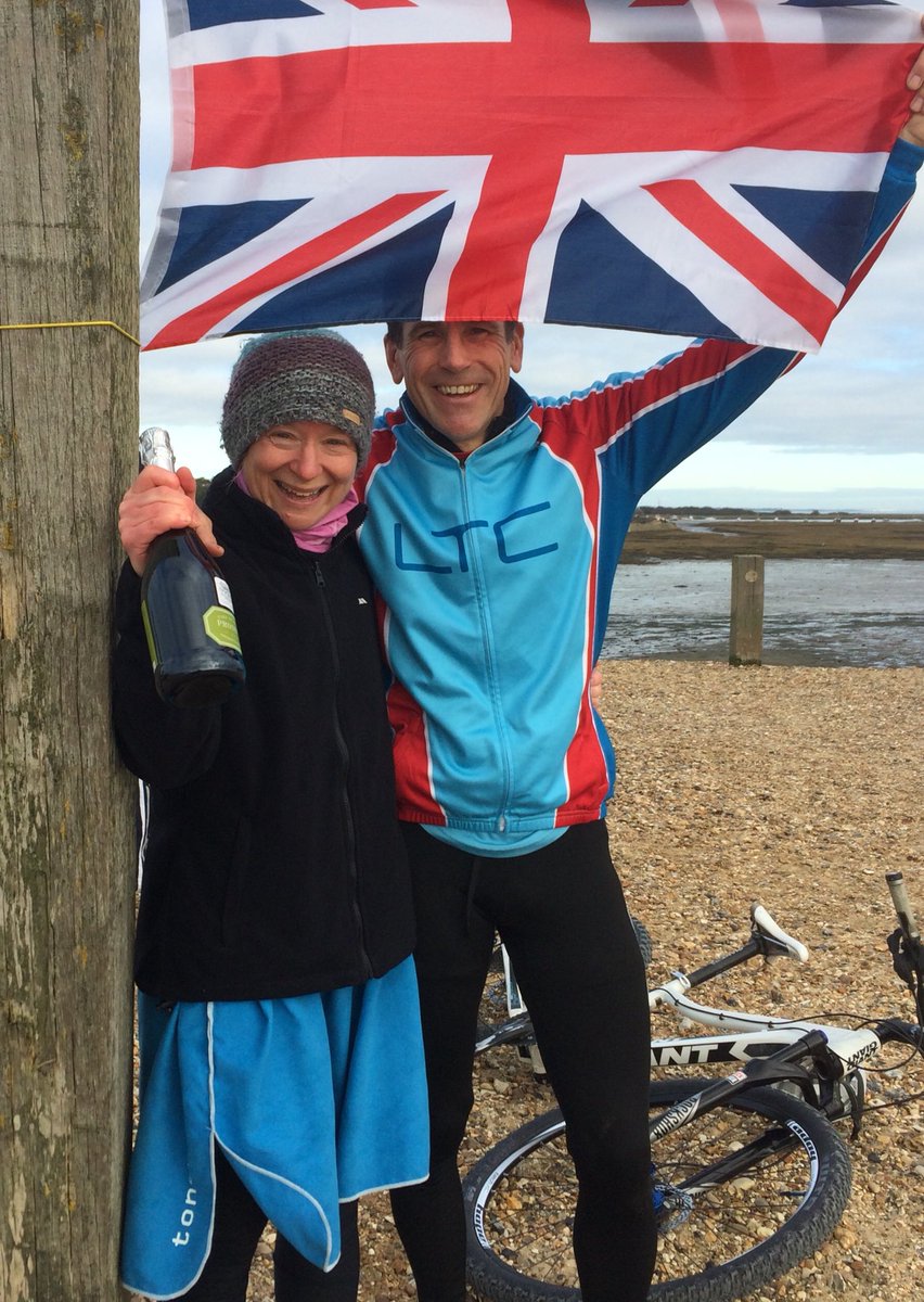 LymTriClub's tweet photo. NYD 2019 Spit Pedal, Dash &amp; Dip @LymTriClub! Congratulations to winners Rachael Oxby and Matthew Brearley! £180 raised for @naomiandjack. #britishtriathlon https://t.co/MFBh3vF2o0