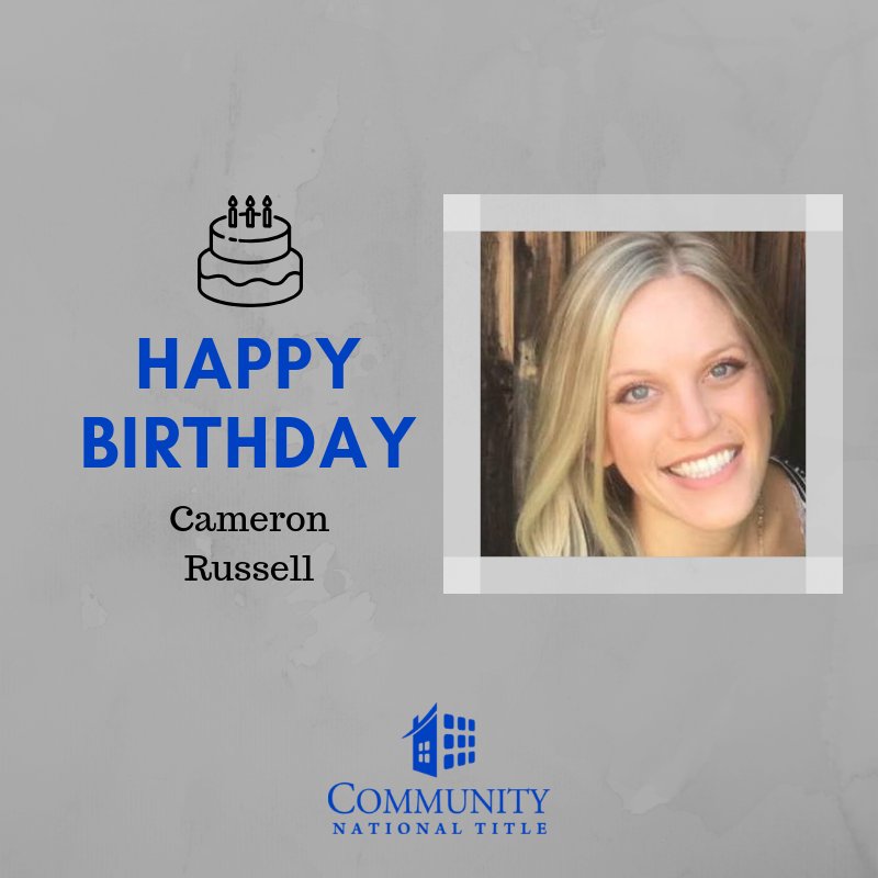CNATTITLE's tweet photo. Happy Birthday, Cameron Russell! We are so grateful to have you as a part of our CNAT Family! Your personality brightens the office. We love you and hope you have an amazing day!
#CNAT #AlwaysBeClosing #Title247 #CNATTitle #TitleCompany #Realtor #RealEstate #Mortgage #Lender #H https://t.co/yNXUmceTva