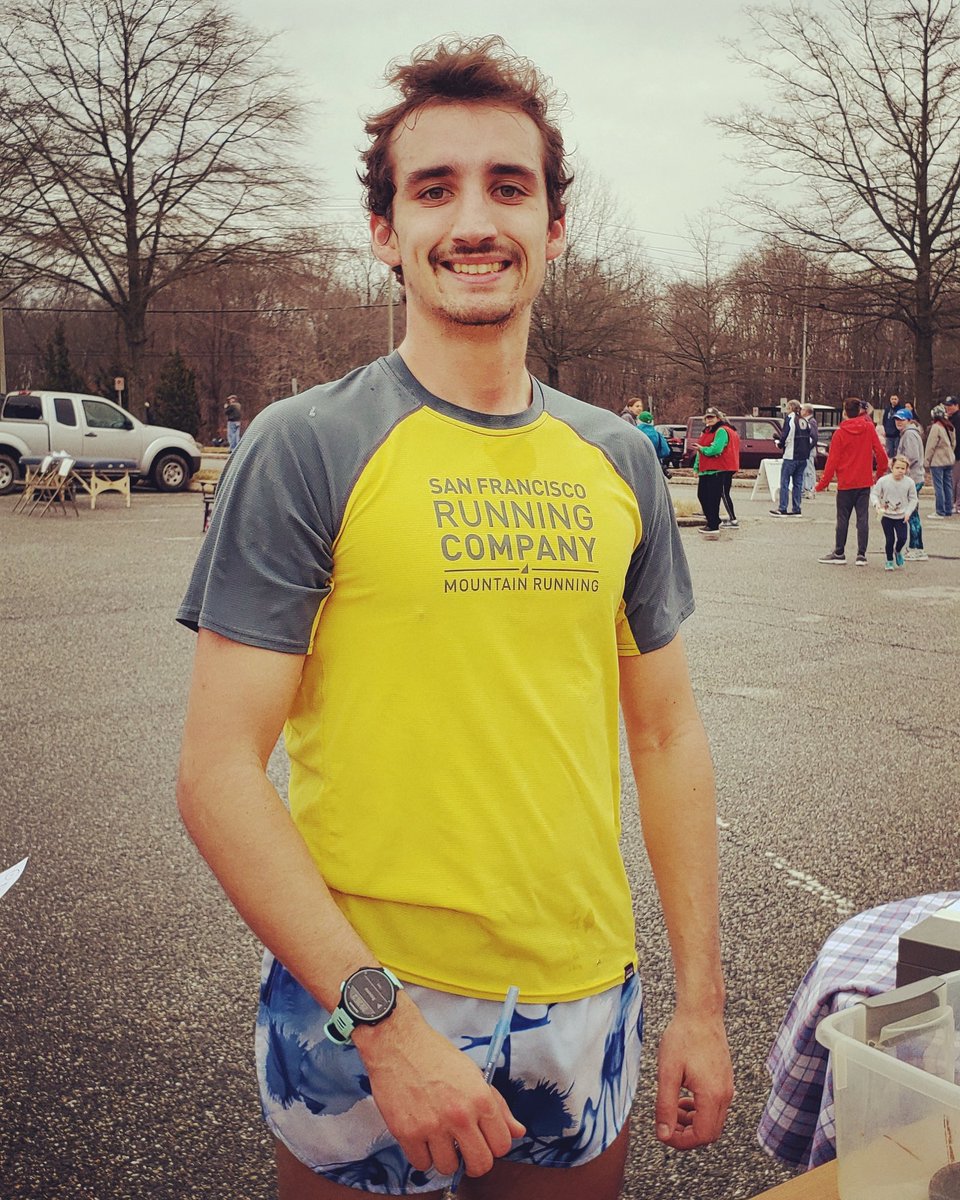 Dan Gorski Edgwood Assistant Track and Cross Country Coach came in 1st with a time of 29:35 for the New Year's Day "Perk Up" run! Way to go Dan!