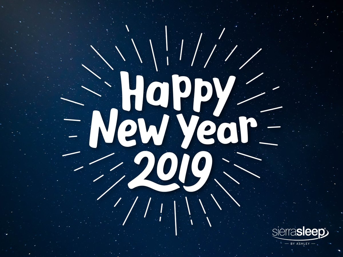 SierraSleep's tweet photo. Happy 2019 from Sierra Sleep! Wishing you a new year that is filled with restful sleep and lot's of ZZZ's. https://t.co/G5qFBjYdE1