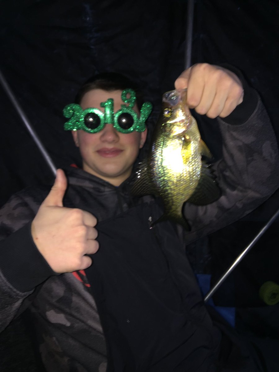 buckgehm's tweet photo. New year of ice fishing. The fish aren’t all keepers, but that all add to the fun. https://t.co/RHZ3mh6f6u
