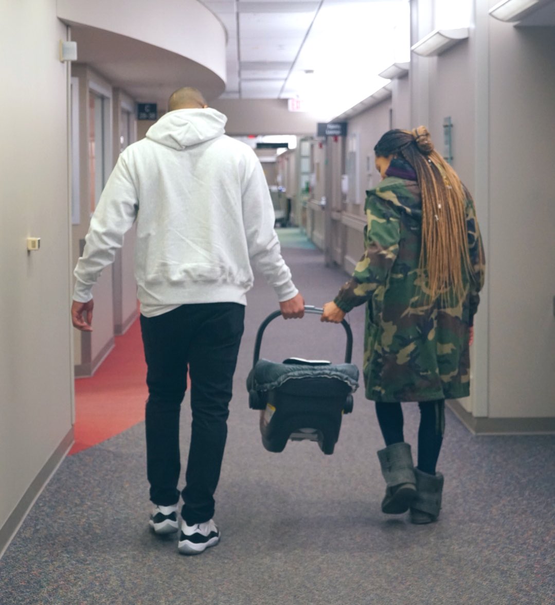allysonfelix's tweet photo. it felt like this day would never come. overjoyed to get to bring our baby girl home💕 https://t.co/qlHzM8rzJs