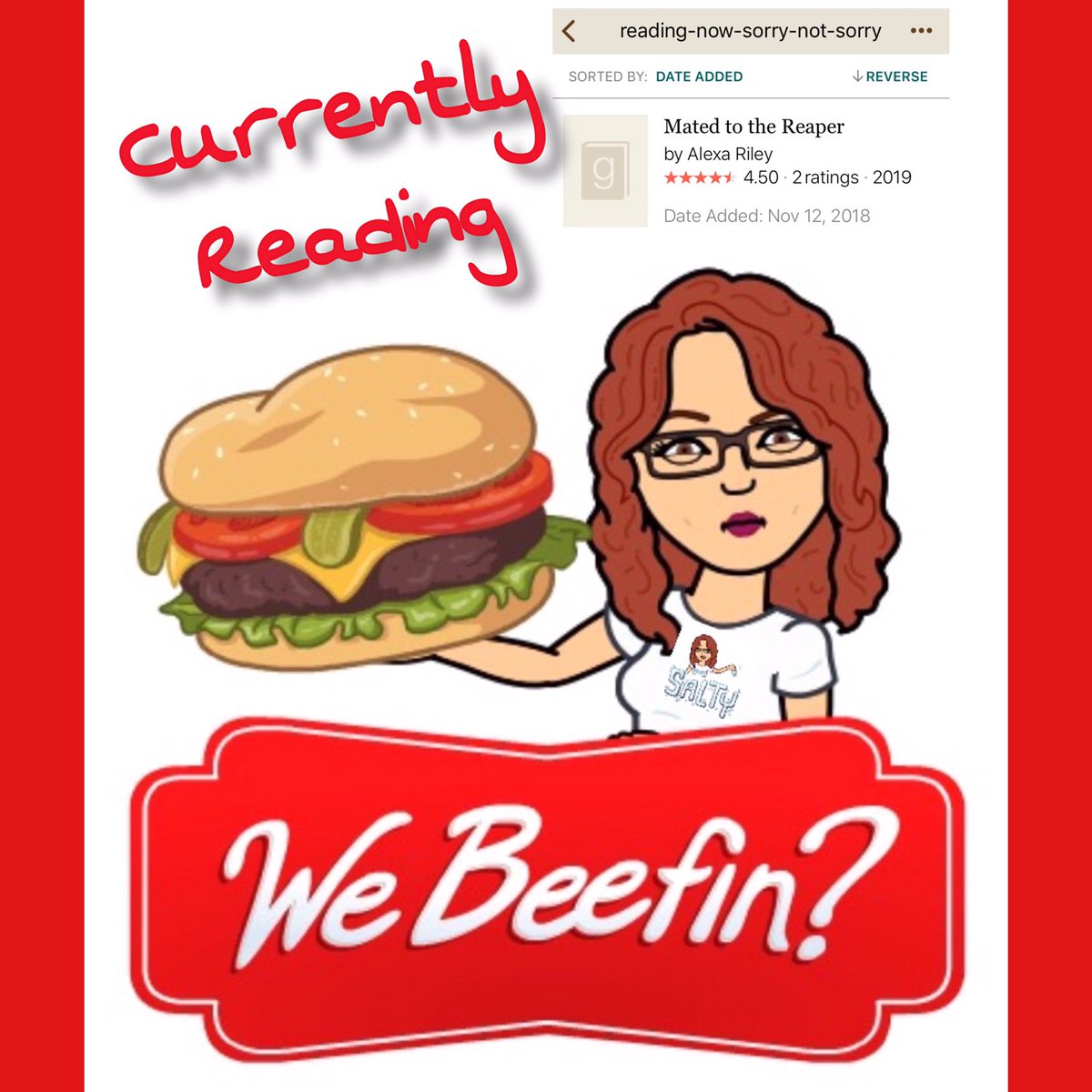 booksnobsue's tweet photo. The Grim Reaper will stop at nothing to find her… let’s just hope she’s ready to be claimed.

#MatedToTheReaper @_AlexaRiley #WeBeefin #ISeeSaltyInMyFuture #HowDoYouLikeMeNow #SorryNotSorry #MyAddictionIsReal #AllThingsAlexaRiley 

#Goodreads:
https://t.co/Pi9Z2WNg9R https://t.co/hAjhfUqj1B