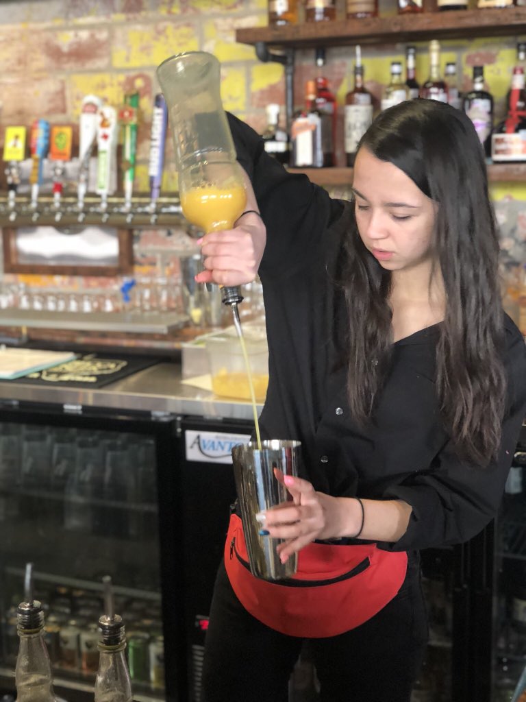Broadway830's tweet photo. Finally getting our drink menu out together and fully functional! What a great way to kick off the New Year. Stop by and see us. (Left to right: Extreme Bloody Mary, The Effen Martini, The Dale Evans, The Broadway Breeze) https://t.co/fs5fLCCm9O