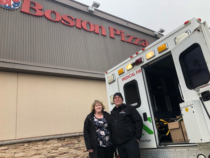 SJAElgin's tweet photo. On the first day of 2019 we are thankful to another supporter of @SJAElgin #HelpUsHelpYourCommunity #bottledrive a warm #thankyou to @bostonpizza #sttont for their generous donation of #holiday empties. #Grateful for their support to help us get closer... https://t.co/hViI81KIhN