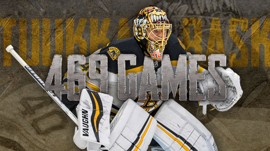 I Love Goalies!: Tuukka Rask 2018-19 Mask