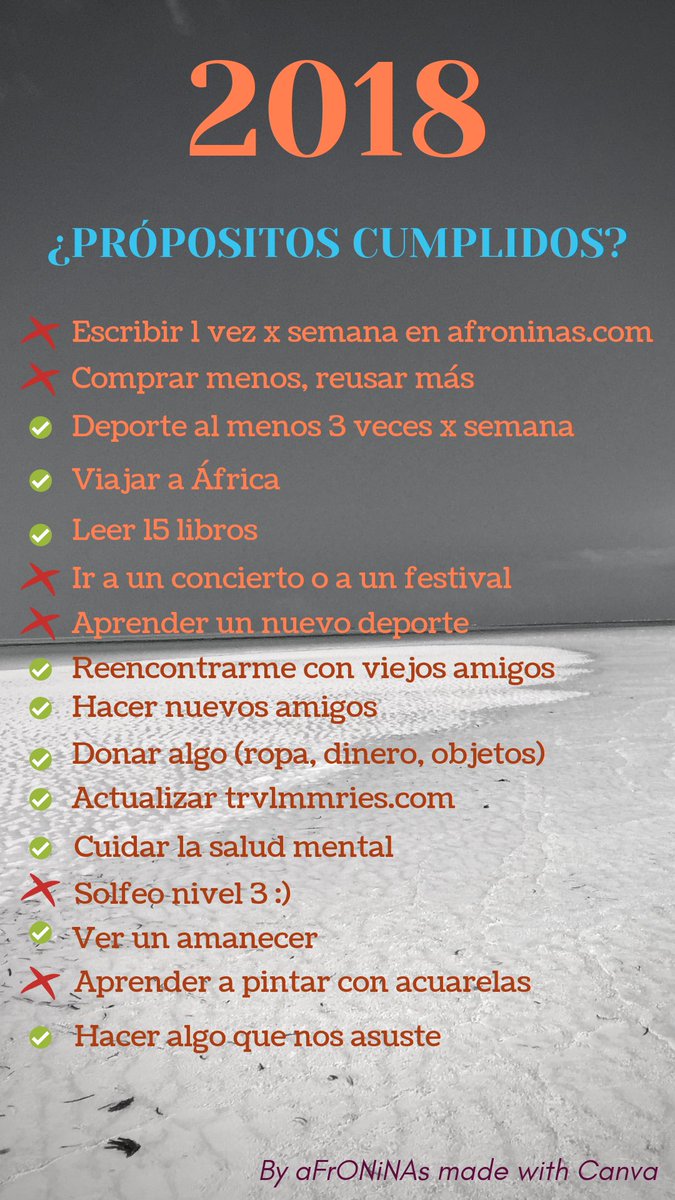 afroninas's tweet photo. Nuevo año, nuevos própositos pero ¿cómo nos fue en 2018? Bastante bien 🙃 https://t.co/8VwLqd0FUt