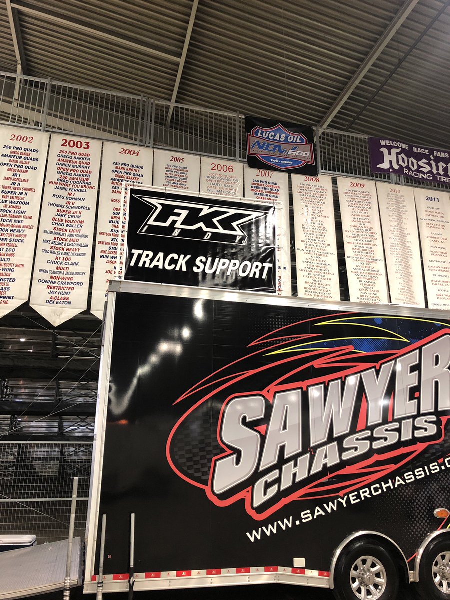 FK_Indy's tweet photo. All setup for the 2019 @TulsaShootout
Come see us for all your @factorykahne shock support. #newshocks #revalve #repair https://t.co/Q8rSqSPuRH