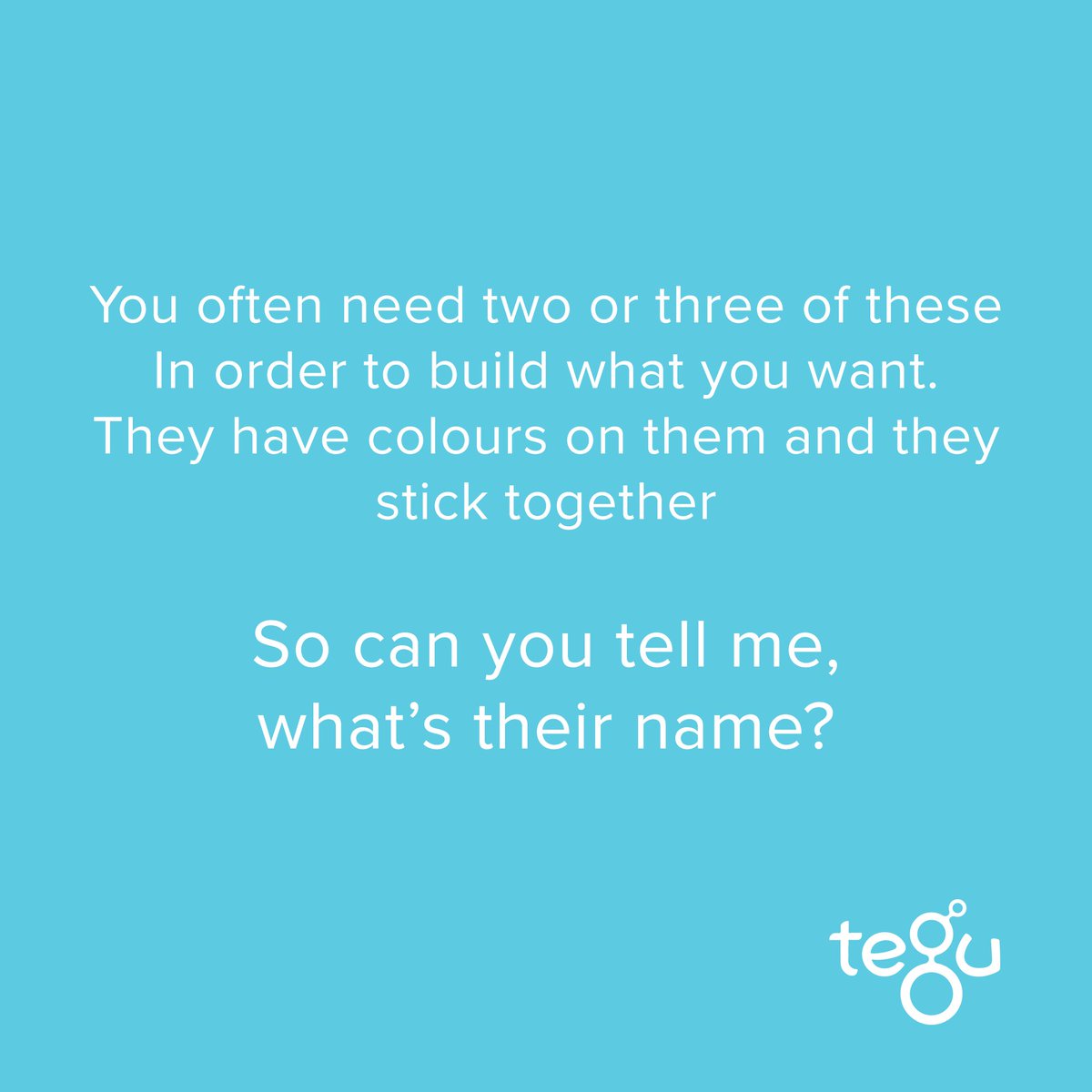 TeguMena's tweet photo. Can you tell...What's their name ? #RiddleTime
#TeguToys #Toys #UAE #ComingSoon #StayTuned #BuildYourImagination #UnscriptedPlay #ForAges0to99Years #PlayTimeForAll #TeguBlocks #EcoFriendly #MomBloggers #Parenting #Bloggers #UAEBloggers #MomsOfUAE #Kidstagram #potd https://t.co/ihbdrVN8Ex
