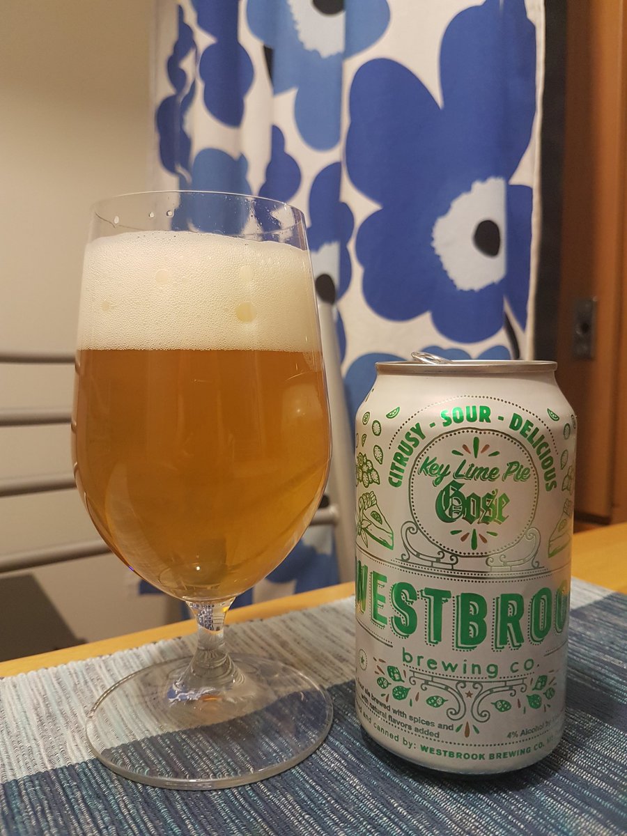 I worked all Christmas, I worked on NYE. My holiday season starts today! Celebrating with this lovely <a href="/WestbrookBeer/">Westbrook Brewing Co</a> Key Lime Pie Gose. #craftbeer
