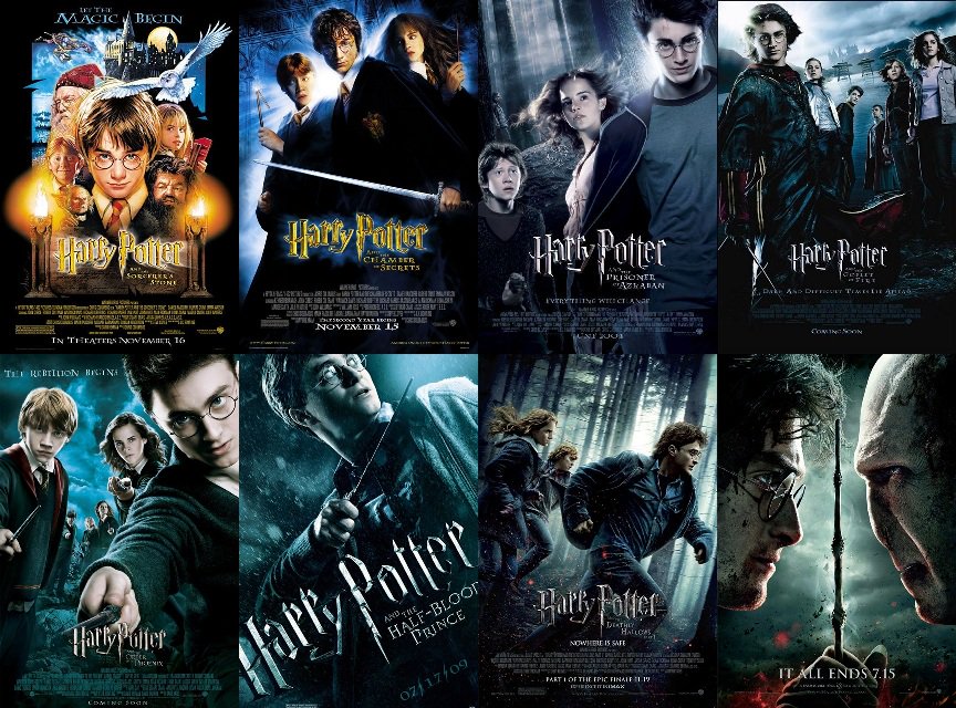 RT si te gustaría volver a ver toda la saga de Harry Potter en el cine.