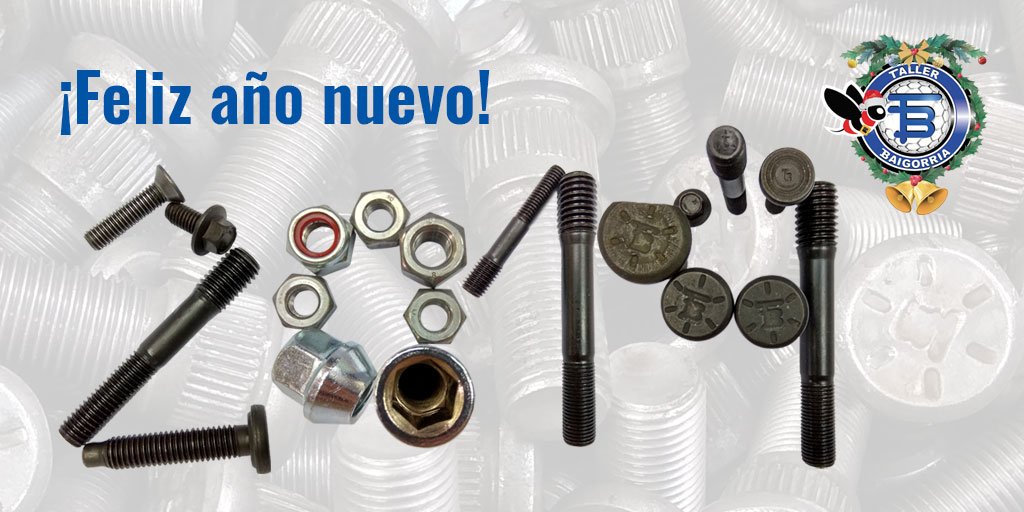 BaigorriaInd's tweet photo. #Feliz2019 #FelizAño #Bulones #studsandbolts #TB #BulonesyEspárragos #Calidad #Quality https://t.co/Y0KAceA5jZ