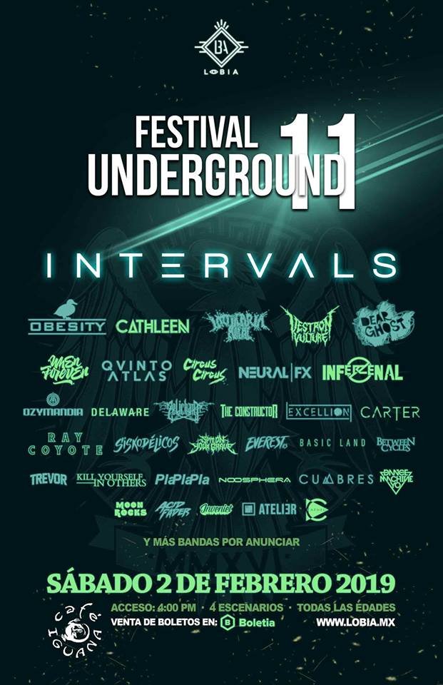 ¡<a href="/Lobia_/">LOBIA</a> presenta el lineup del #FestivalUnderground11 en @CafeIguanaMx!