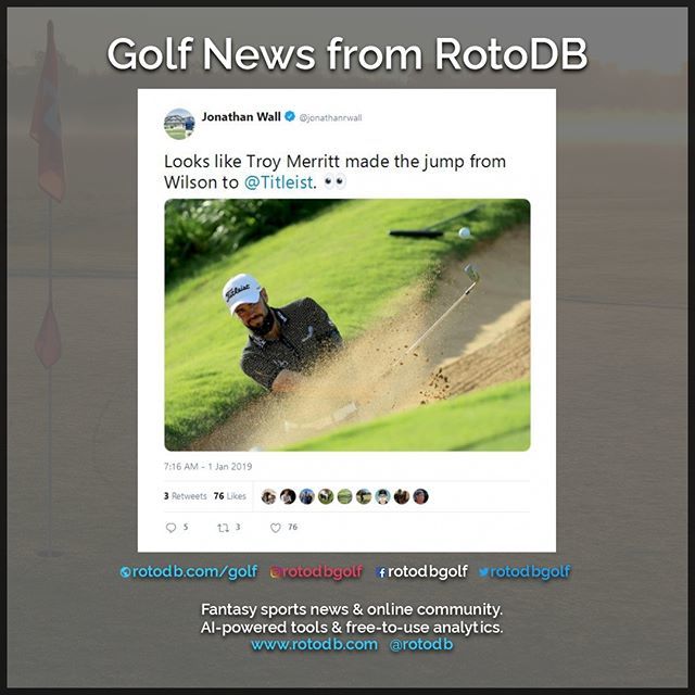 rotodbgolf's tweet photo. https://t.co/jvHULABDW4 Sports News from Jonathan Wall #Sports #Fantasy #FantasySports #Golf #PGA #FantasyGolf #Golfing #PGATour https://t.co/N4RavxGivG