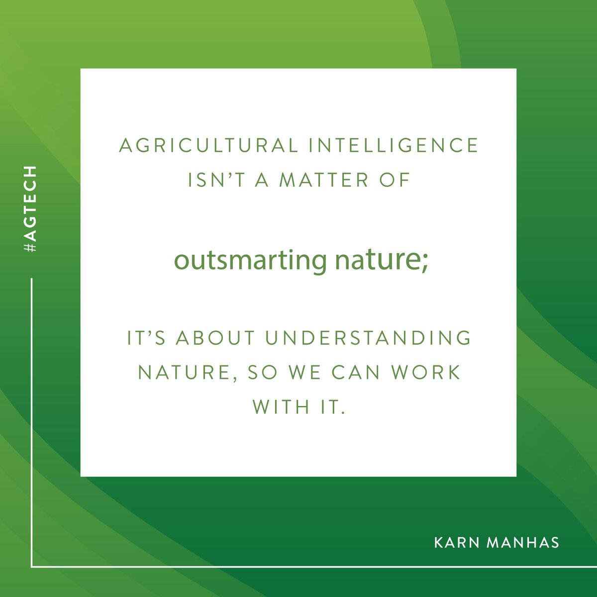 It's time to embrace the potential of agricultural intelligence. How #AI can drive a new era of precision #agriculture. More in <a href="/EcoWatch/">EcoWatch</a>: ow.ly/9PRs50k2usV cc: <a href="/FarmShots/">FarmShots</a>, <a href="/VineViewTech/">VineView</a> <a href="/BlueRiverTech/">Blue River Tech</a>
