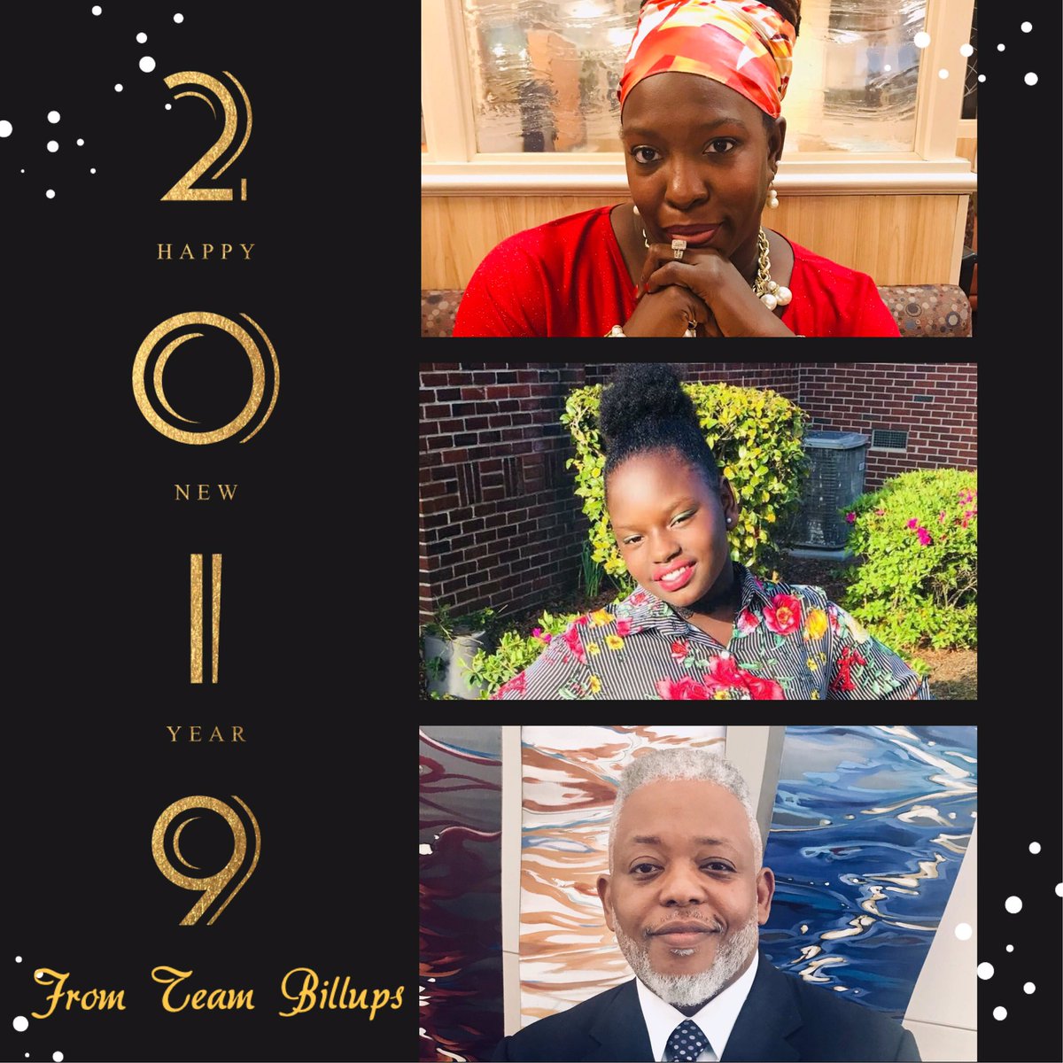 TheeMrsBillups's tweet photo. #HappyNewYear from #TeamBillups๐ฅณ @MrsMusicMaestro @Bayrone_1967 https://t.co/qU9aQkdN9p