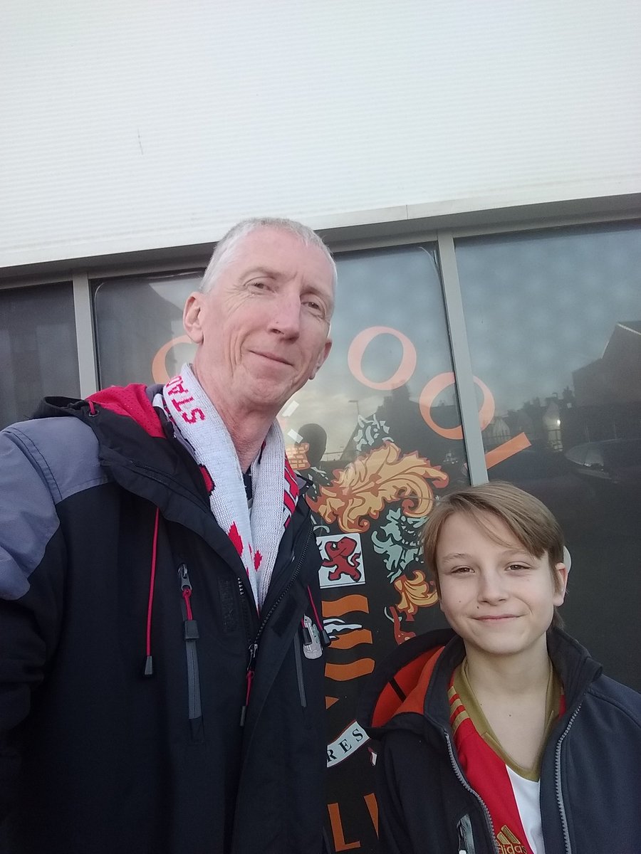 At the match #turnblackpoolredandwhite