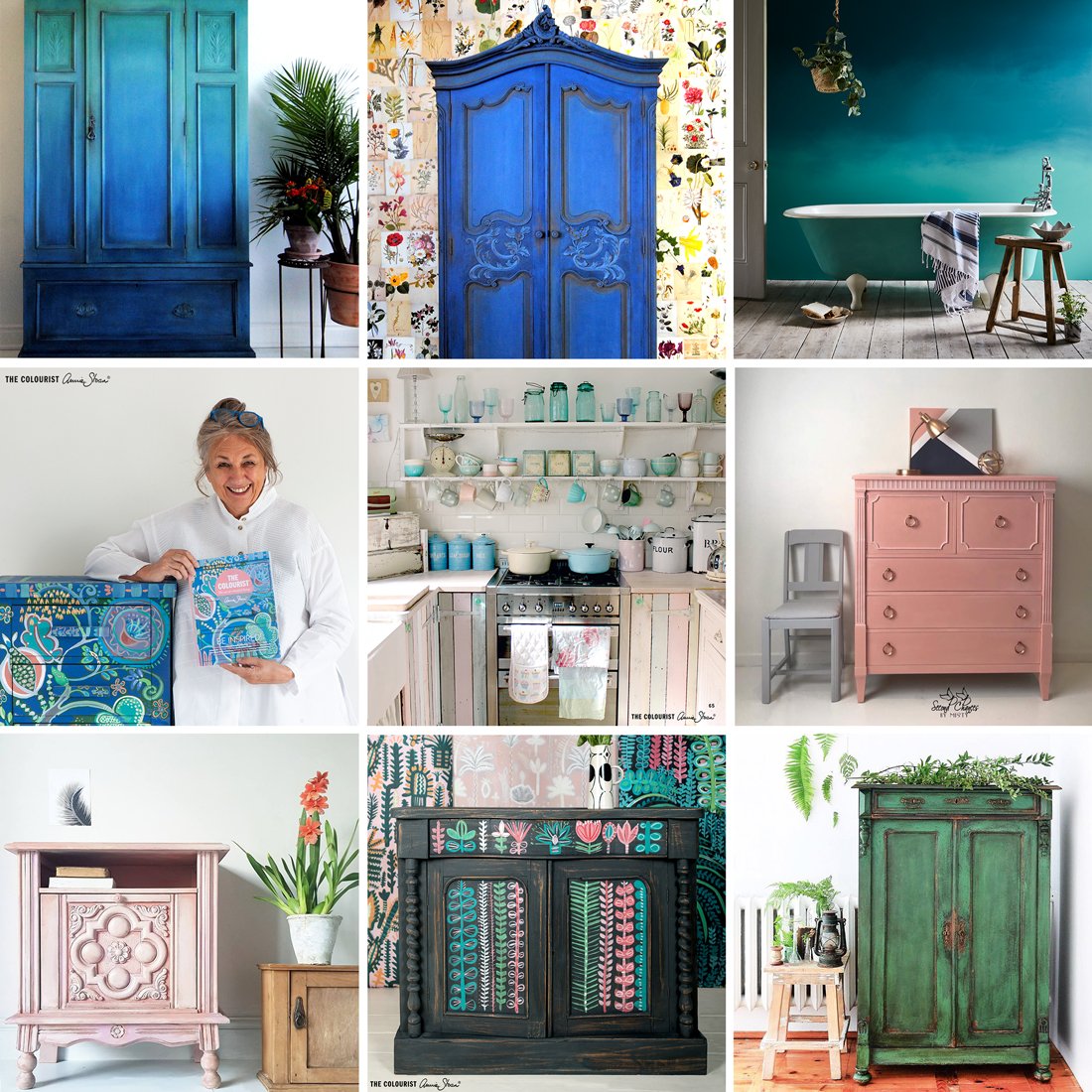 AnnieSloanHome's tweet image. Happy first post of 2019! Here&apos;s my top 9 posts from Instagram in 2018. Let’s all resolve to paint more wardrobes this year as that’s what the Chalk Paint® community seems to like the most! Did your favourite make it? Head to my Facebook to see each piece in detail. #TopNine