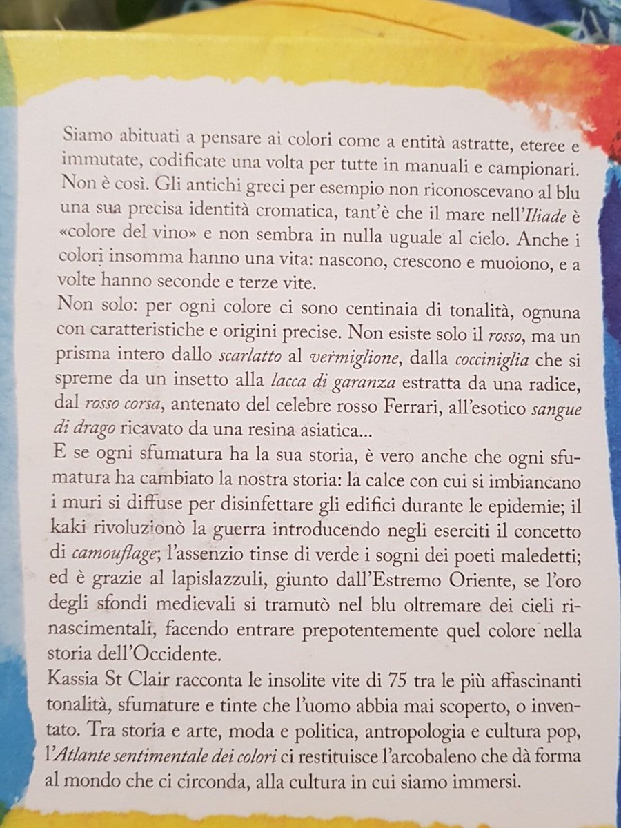 DaniMoni72's tweet photo. @comeDonQuixote Vero!
Stanno uscendo parecchi libri sulla storia dei colori.
Per ora ho comprato questo, che ovviamente non ho ancora letto...
Michel Pastoureau ne ha scritti anche sui singoli colori
#utetlibri https://t.co/BvnoYVsR9n