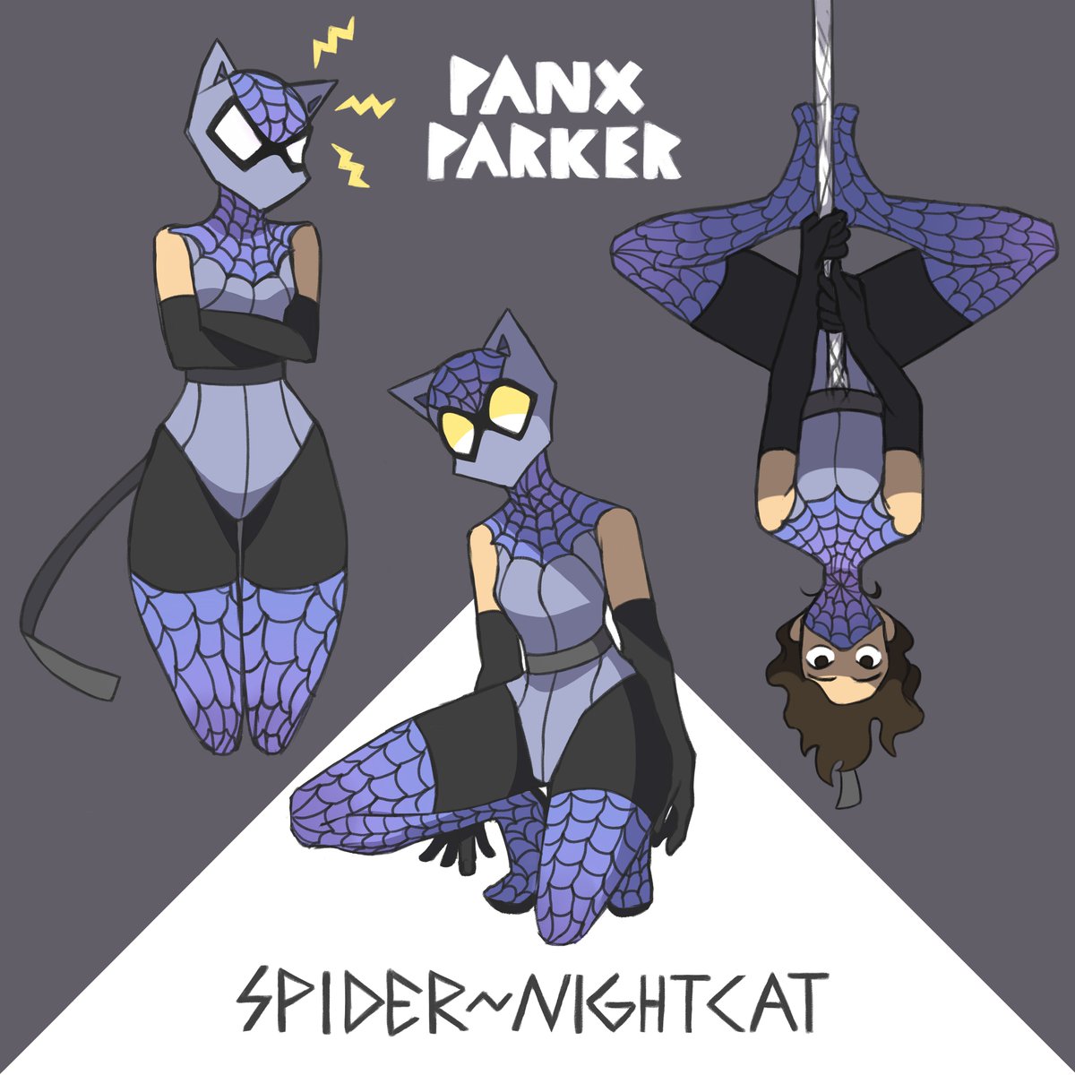 P4️⃣NX on X: Spider-NightCat is one heck of a name #spidersona  #DrawYourSpiderVerse #SpiderVerse  / X