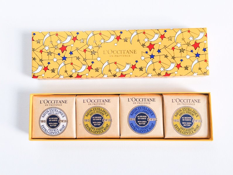 davelackie's tweet photo. Today's skincare giveaway is this L'Occitane "Soaps from Provence" gift set featuring extra-gentle formulas. To enter, follow @davelackie &amp; RT https://t.co/ZfUfFPHGg2