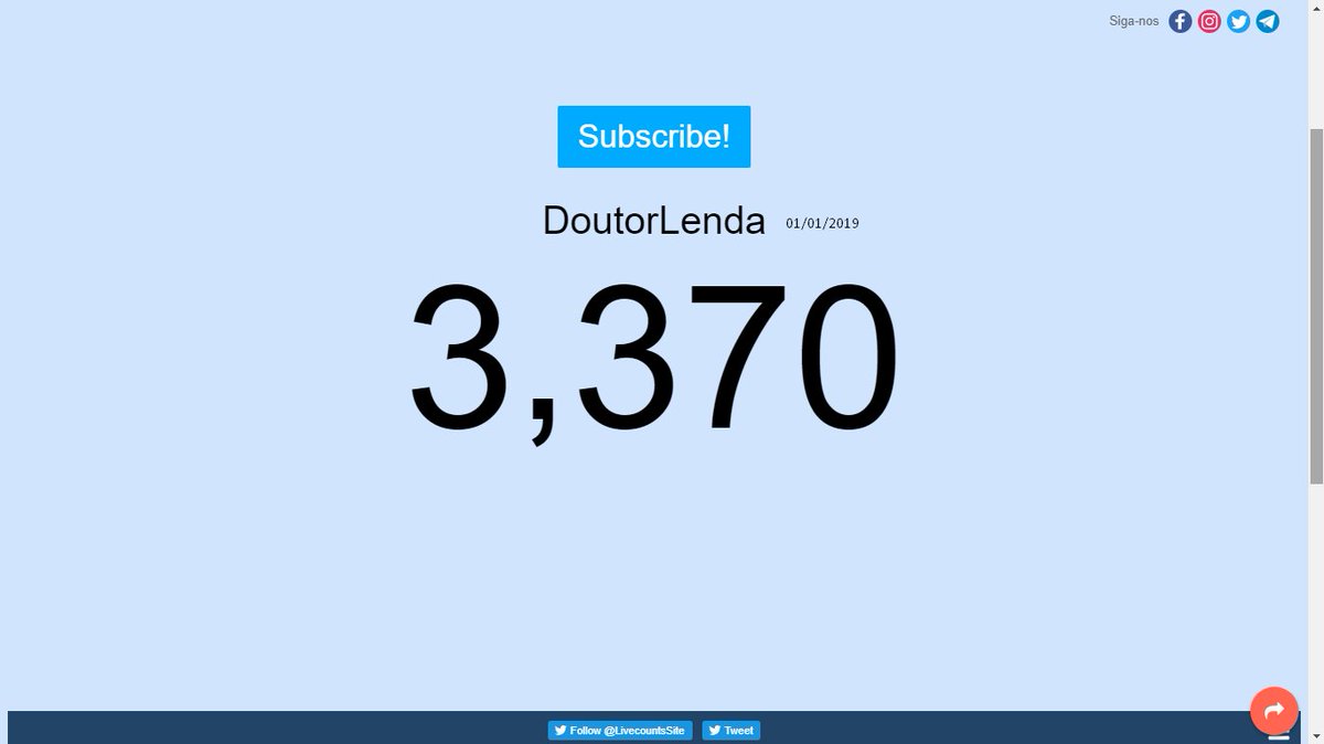 VOU DEIXAR ESSE TT ATE 2020, VAMOS VER ATE QUANTOS INSCRITOS AGENTE CONSEGUE PEGAR EM UM ANO ❤