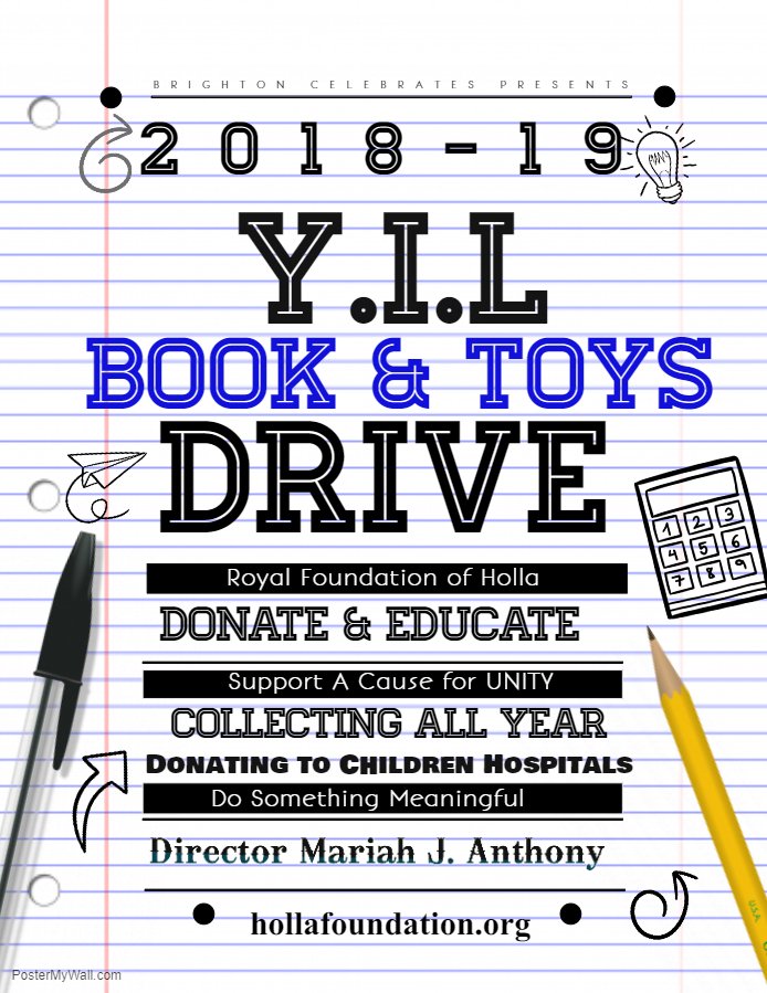 CommuncationsD's tweet image. Join the Royal Foundation of Holla and director Mariah Anthony in donating books &amp;amp; toys for children hospitals!!!