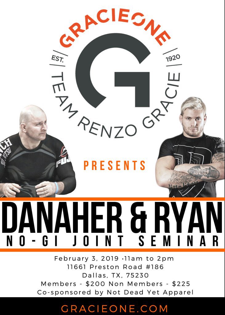 ndyapparel's tweet image. Honored to be co-sponsors for this event with Gracie One Jiu Jitsu.  If you live in or around Dallas, or you’ll be around for KASAI, drop in to this event, it should NOT be missed! #BJJ #BJJLife #jiujitsu #jiujitsulifestyle #oss #mma