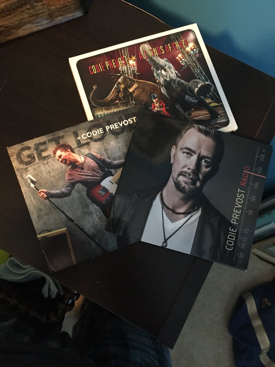 juls_veronneau's tweet photo. Look what came in the mail!! ❤️🎼 New music to add to my collection. Can’t wait to give these a listen @codieprevost #allkindsofcrazy #getloud #radio https://t.co/Tfc6WeaCvR
