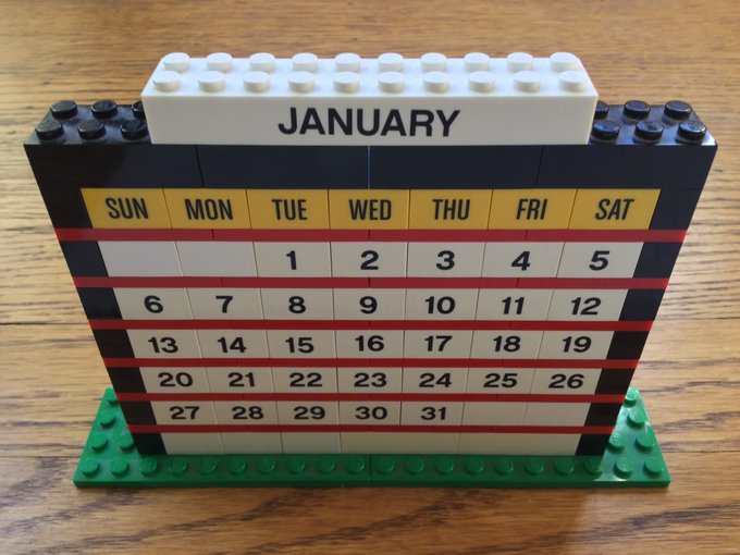 Hello 2019. #Gregorian #month #January #LEGO #calendar (https://t.co/r0B2IxRWoL) https://t.co/6FAWaN<a href="/tag/gregorian"class="tags">#Gregorian</a><a href="/tag/month"class="tags">#month</a><a href="/tag/january"class="tags">#January</a><a href="/tag/lego"class="tags">#LEGO</a><a href="/tag/calendar"class="tags">#calendar</a>