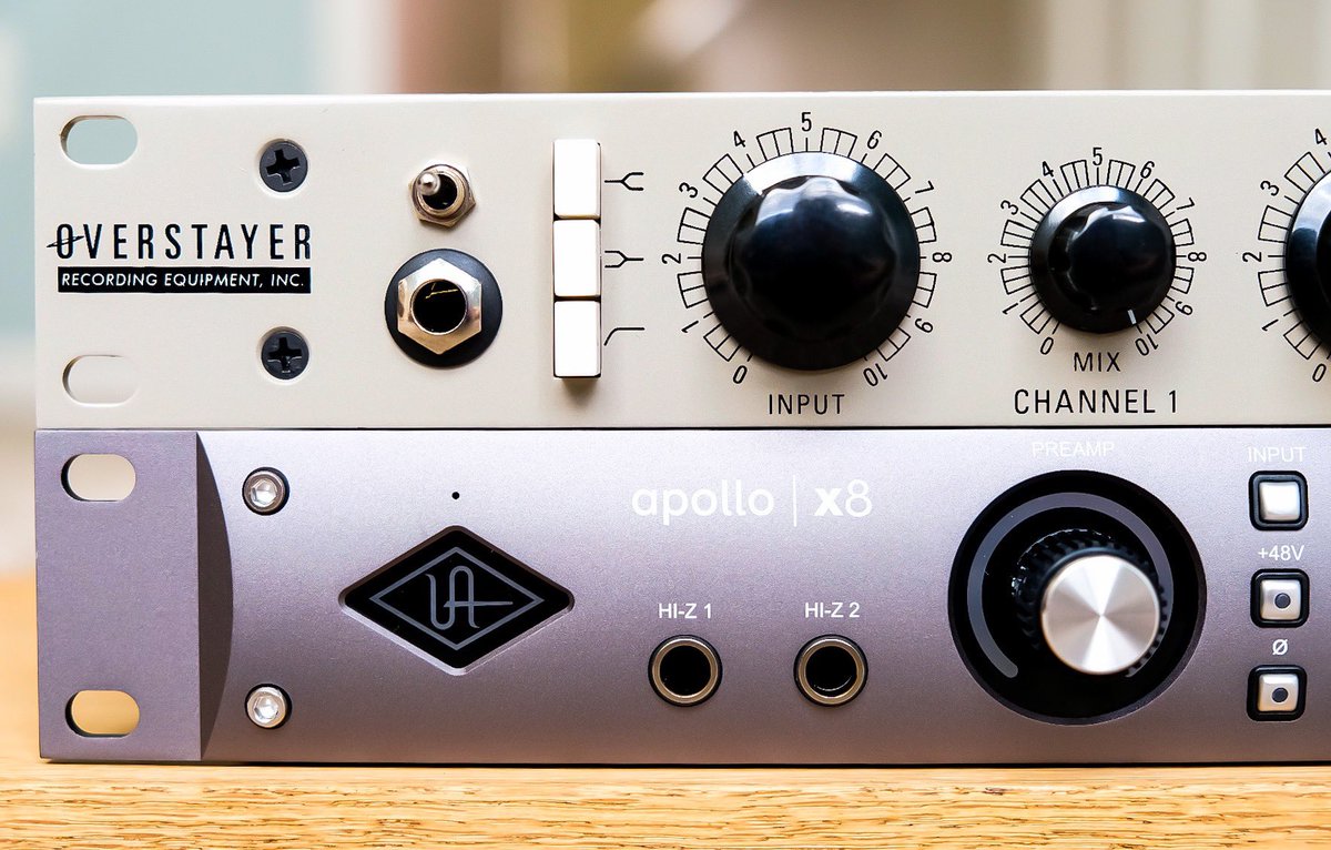 Happy New GEAR! Copped a <a href="/UAudio/">Universal Audio</a>  Apollo for 7.1 film/score mixing and an <a href="/OverstayerInc/">Overstayer</a> piece for some analog vibe. What are you coveting in 2019? #musicproducer #filmsound #musicmaking #HappyNewYear2019 #sounddesign #UniversalAudio