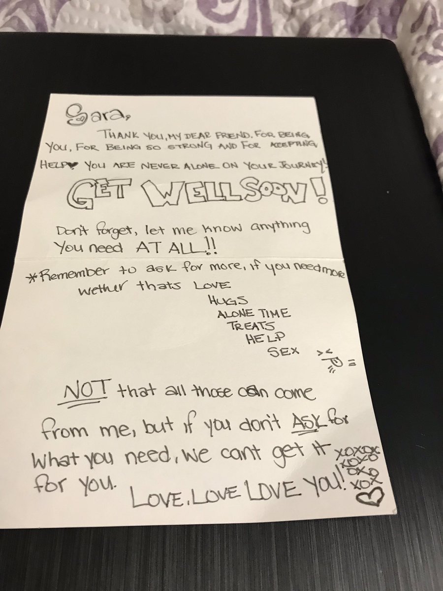 McnallysaraMc's tweet image. Found this today. Wish I knew who gave this to me, but it’s not signed. Great reminder that asking for help is ok. #askingforhelpisok #sicknotweak