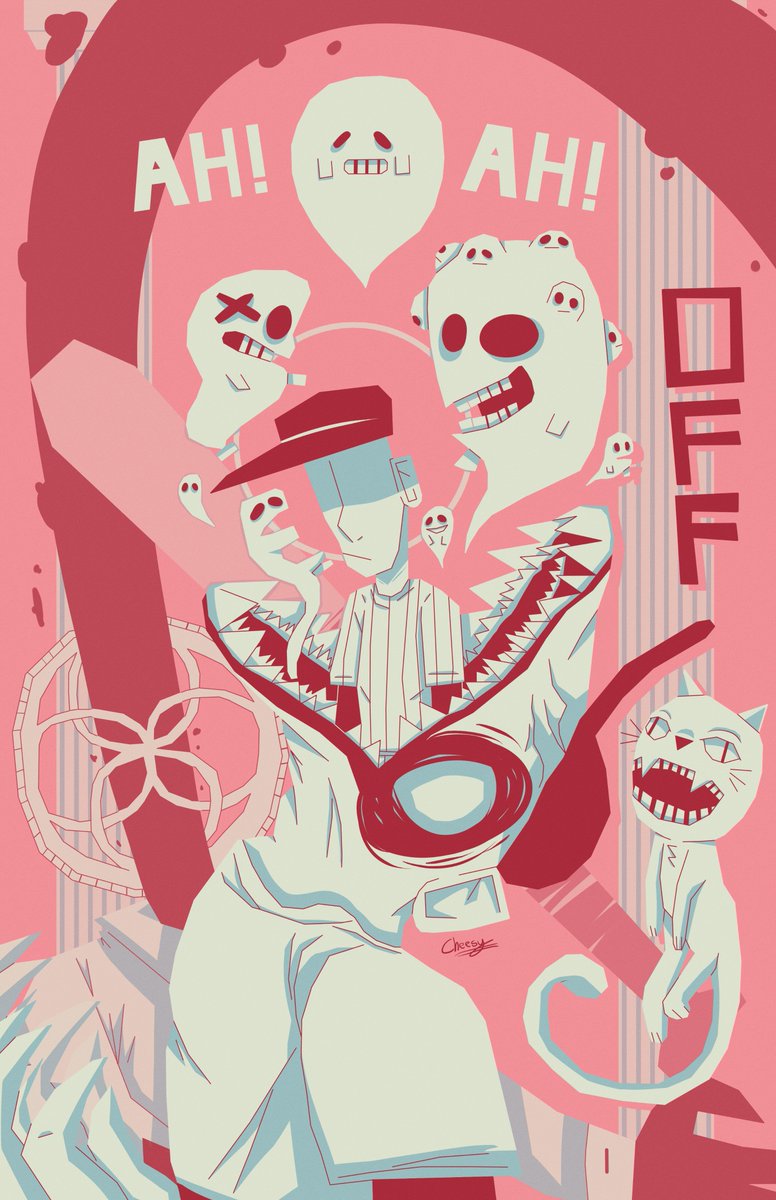 CheesyDraws's tweet photo. New OFF poster. Love the colors.
#mortisghost #offgame #thebatter #offvideogame #off https://t.co/9v0p2IMYc8
