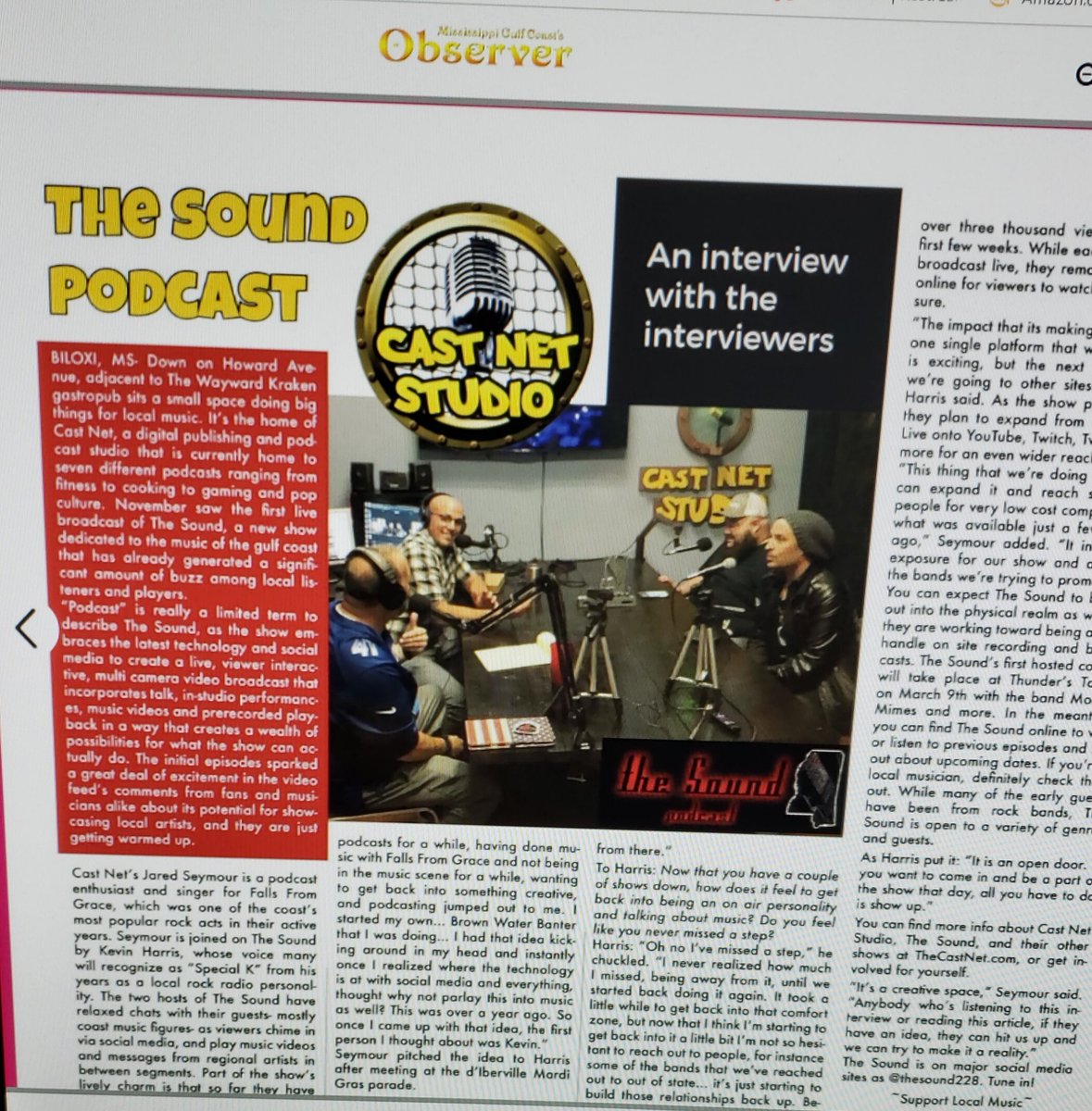 thesound228's tweet photo. Thanks to @ScottK_live and the Coast Observer for the article!
#thesound #thesound228 #localmusic #unsignedmusic #indiemusic #podcast #internetmusic #webcast #castnetstudio #music #newmusic https://t.co/migI8ZDDLt