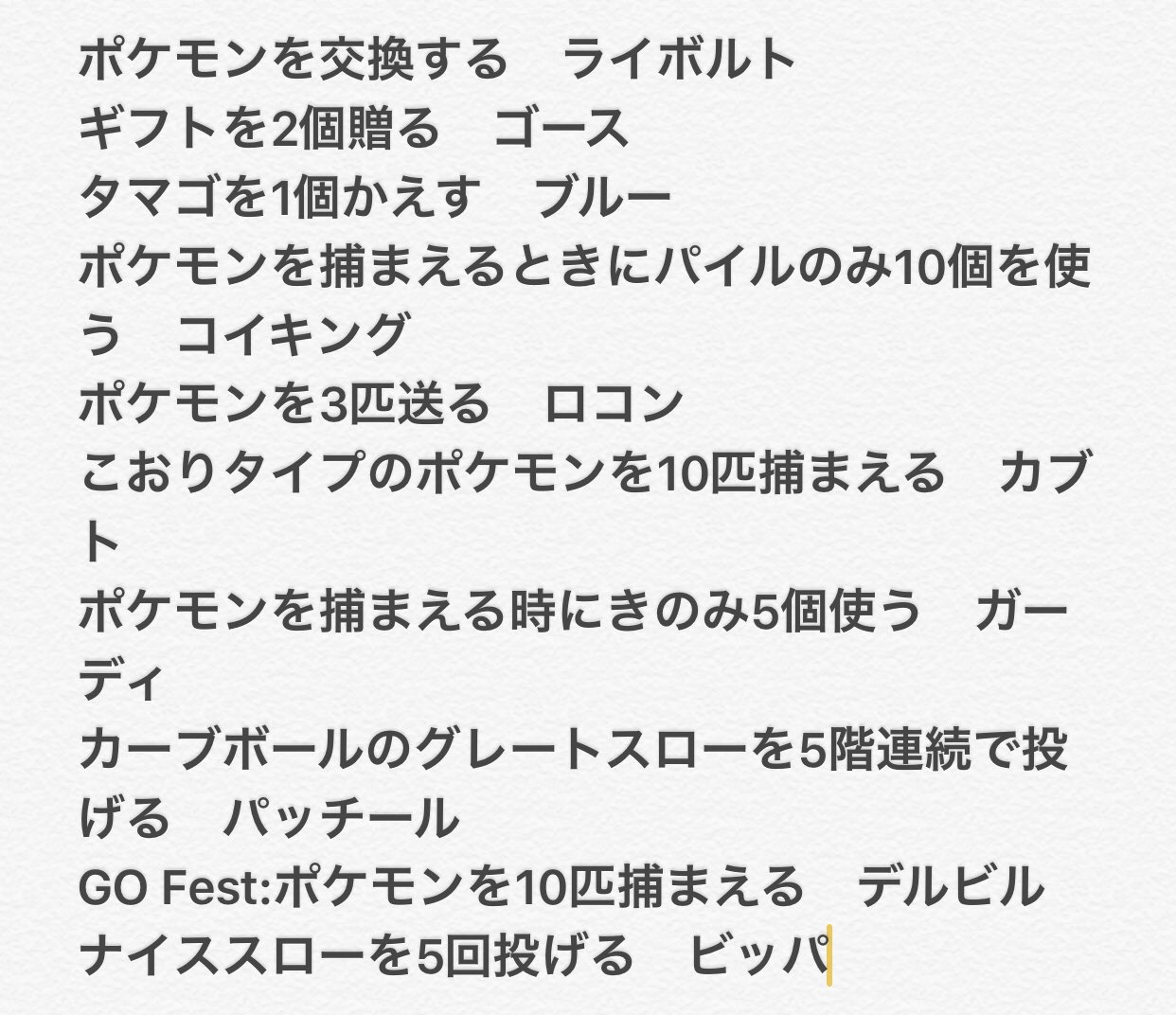 ポケモンgo攻略情報 ポケマピ 新タスクは個ありました アイテムは除く T Co Pvwxbffyty Twitter
