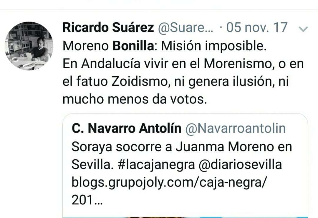 AljarafeAzul's tweet photo. Presidente @JuanMa_Moreno atento a este personaje, aquí alguna de las cosas que te ha dedicado, tenlo presente porque habrá alguien de la dirección del @PPdeSevilla que te lo propondrá para algún puesto de responsabilidad en tu gobierno. @ppandaluz https://t.co/uWGipNSctN